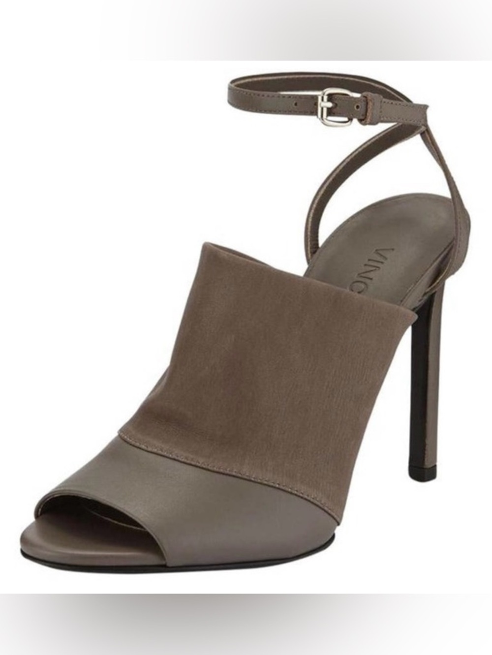 New Vince Grace Light Taupe High Heels Shoes Sz 11 Made In Italy